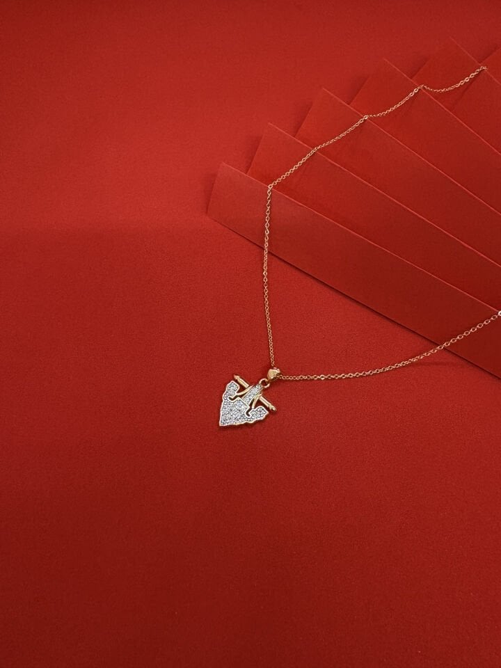 Zirkon Taşlı Kolye