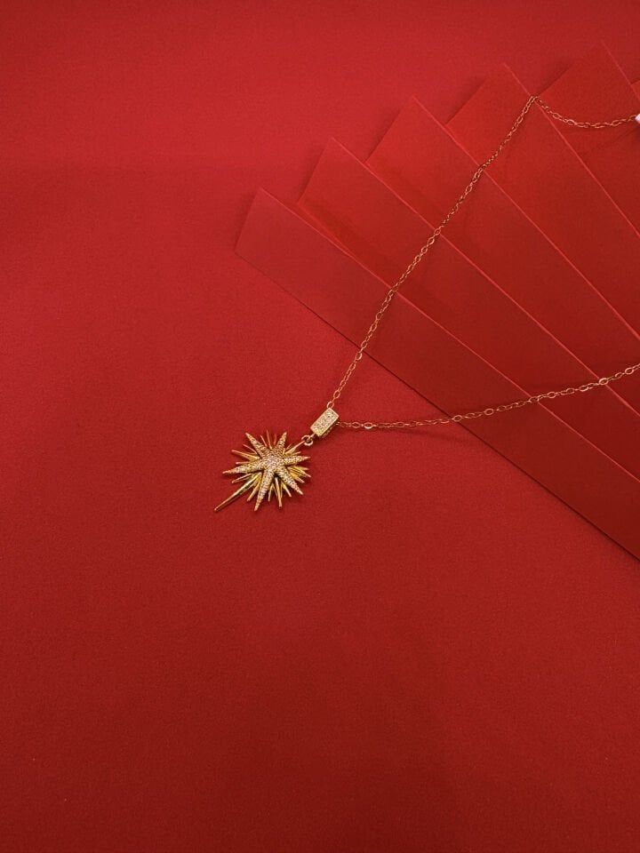 Taşlı Yıldız Kolye