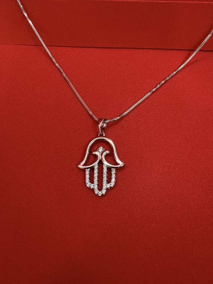 Fatma Ana Eli Kolye Gümüş