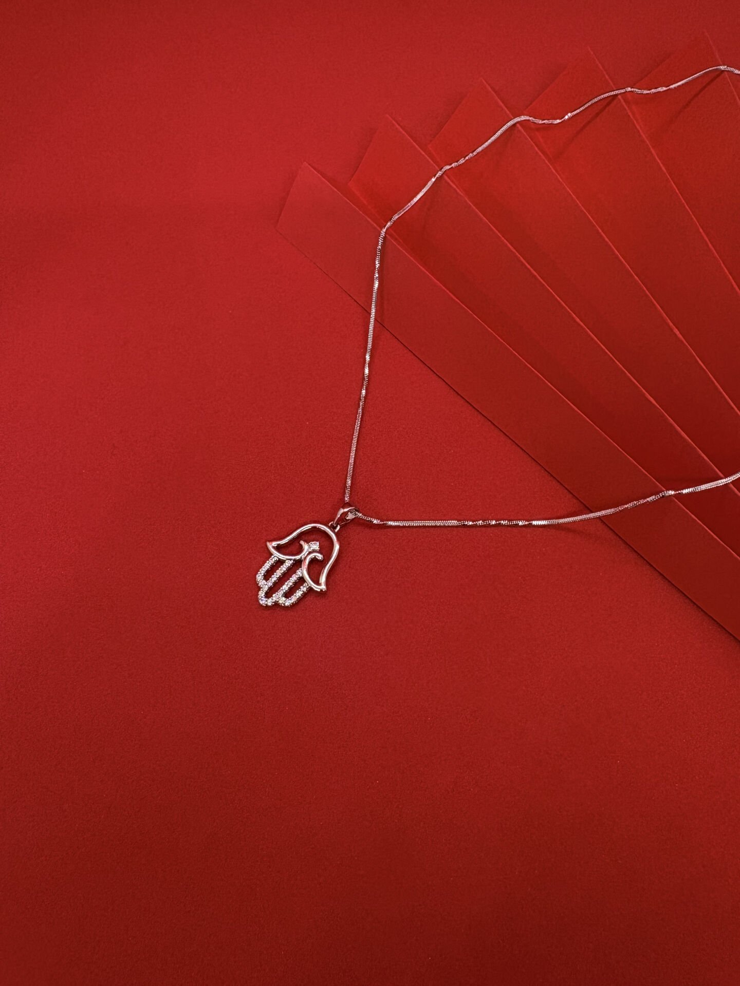 Fatma Ana Eli Kolye Gümüş