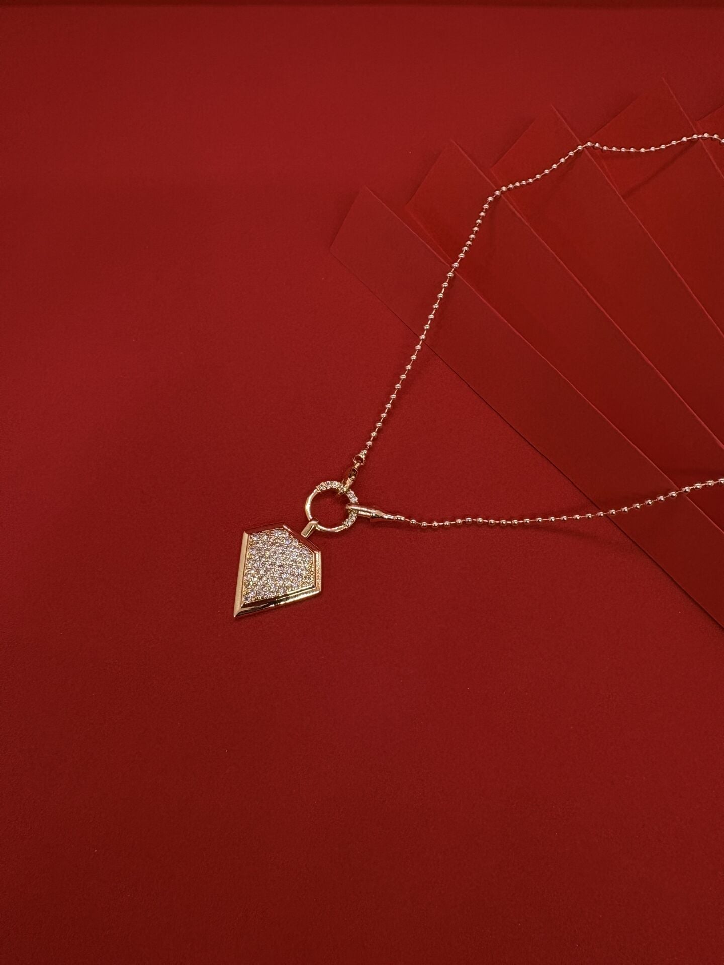 Taşlı Geometrik Kolye