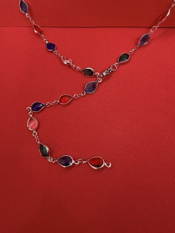 Damla Gümüş Y Kolye