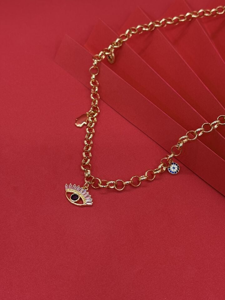 Xuping Zirkon Göz Kolye