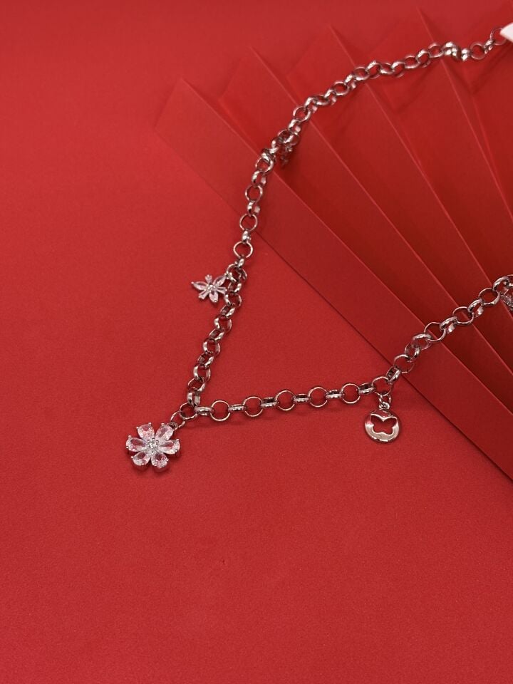 Xuping Zirkon Papatya Kolye