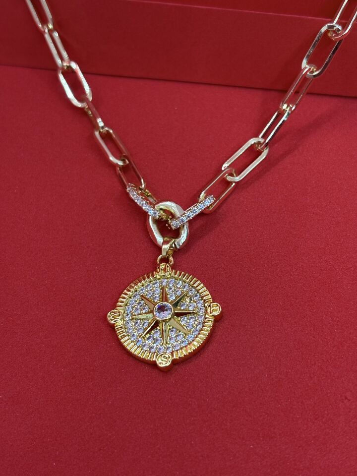 Xuping Zirkon Taşlı Yıldız Kolye