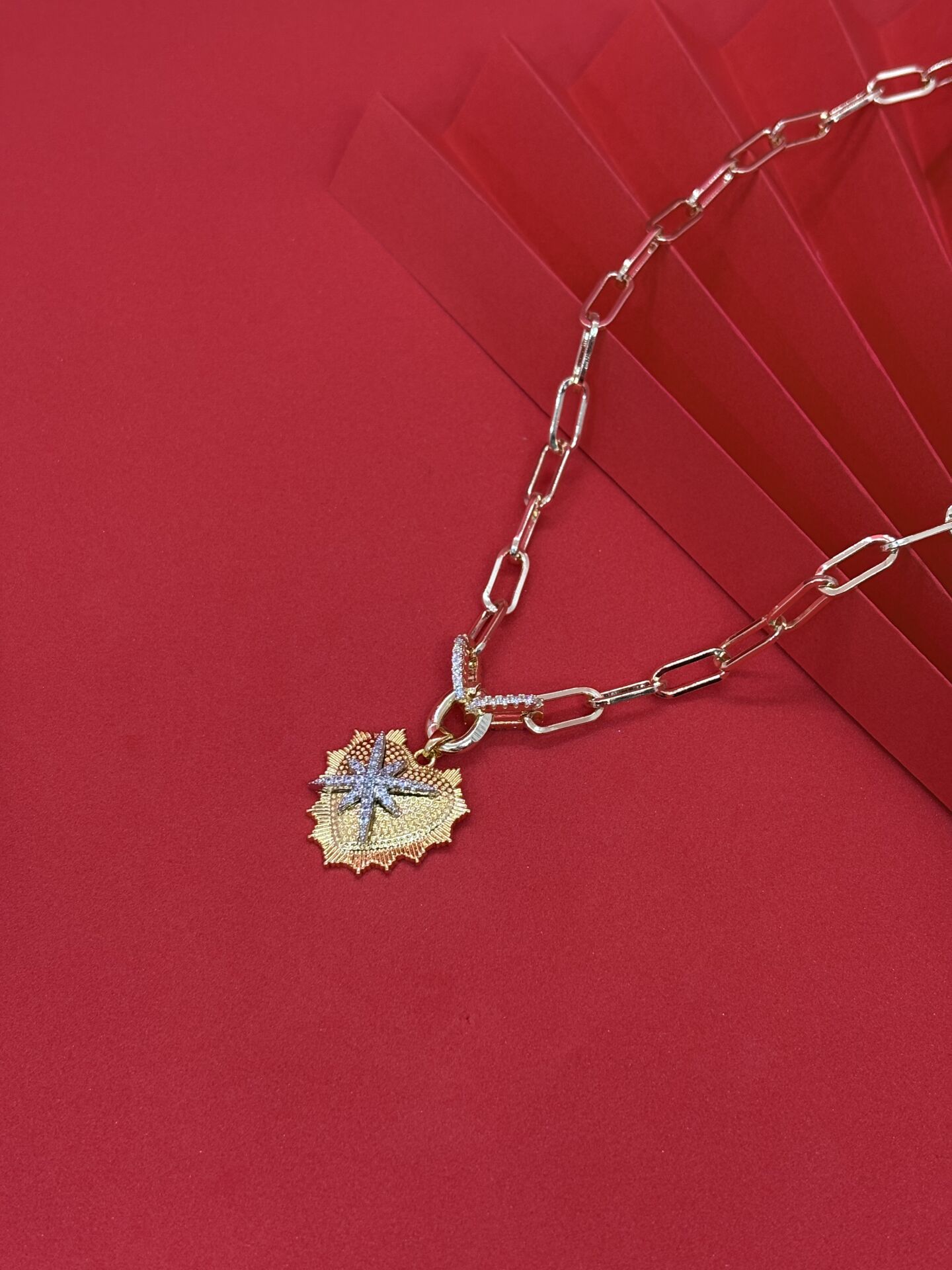 Xuping Zirkon Taşlı Kalp Kolye