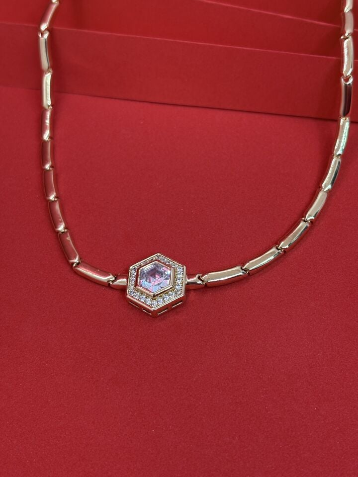 Xuping Geometrik Taşlı Kolye