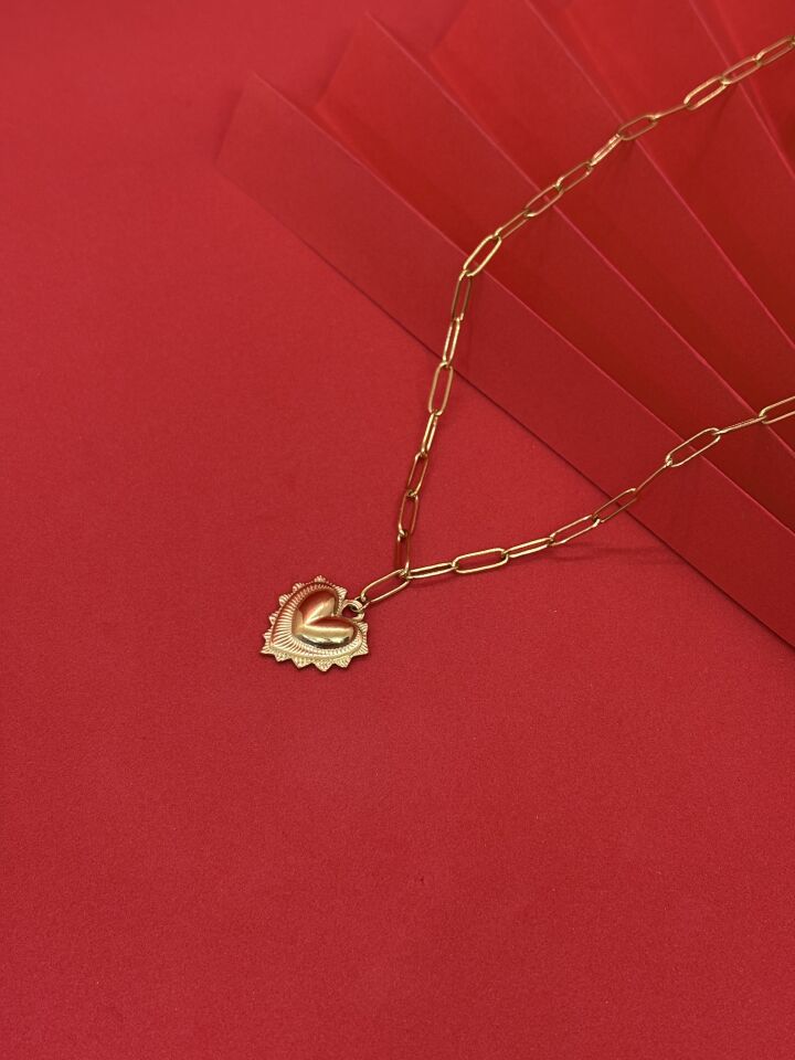 Melisa Takı & Aksesuar Kalp Figürlü Kolye