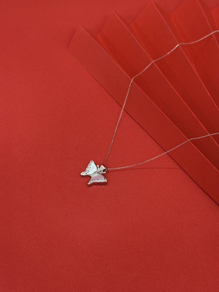 Minimal Kelebek Kolye