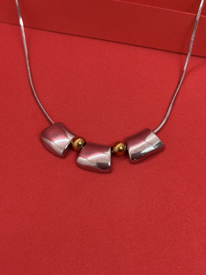 Geometrik Metal Kolye