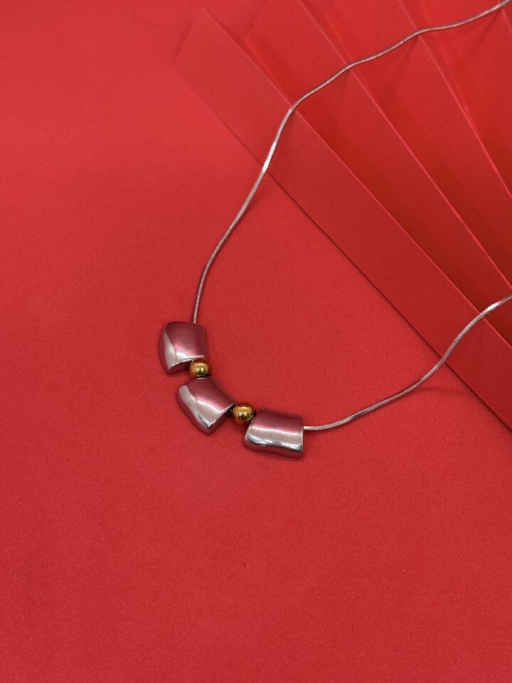 Geometrik Metal Kolye