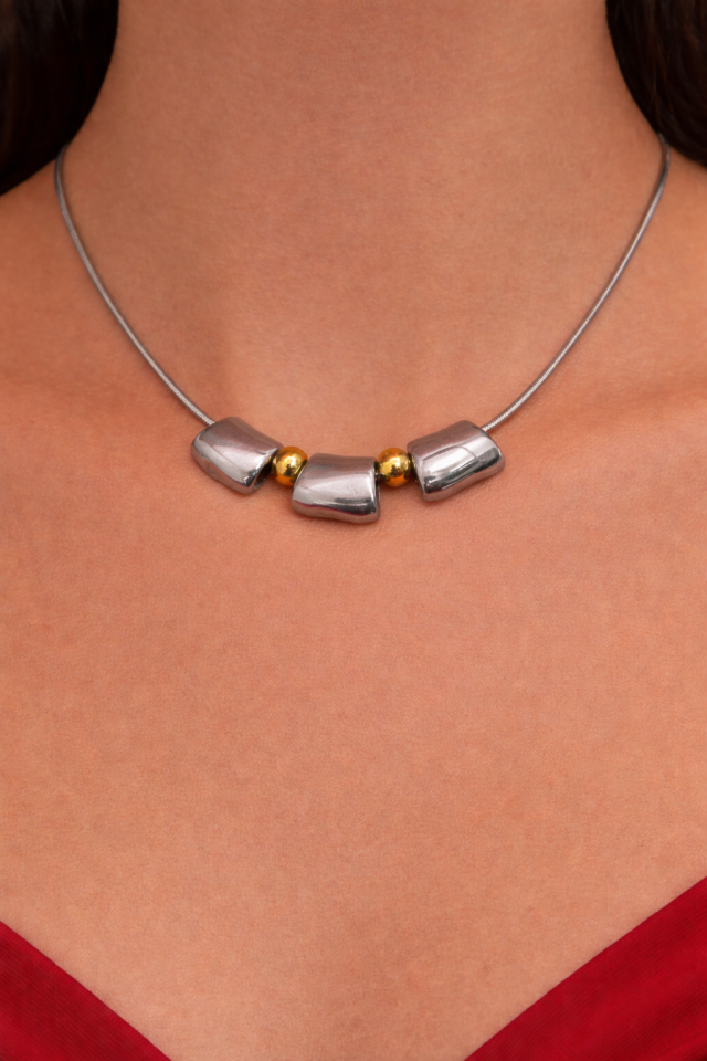 Geometrik Metal Kolye