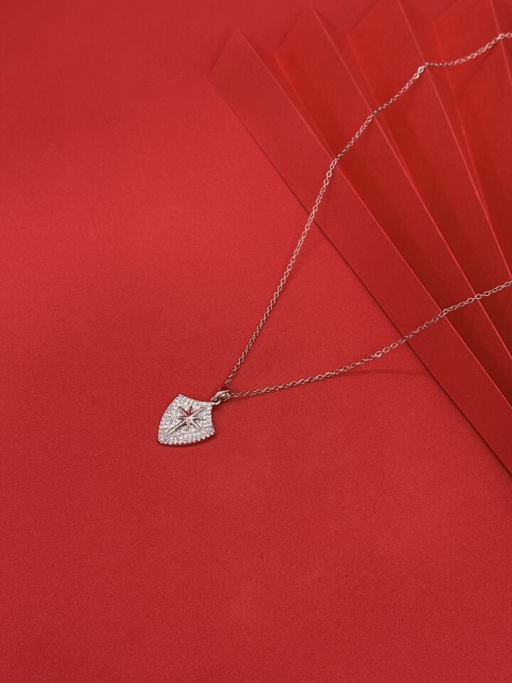 Zirkon Taşlı Kolye