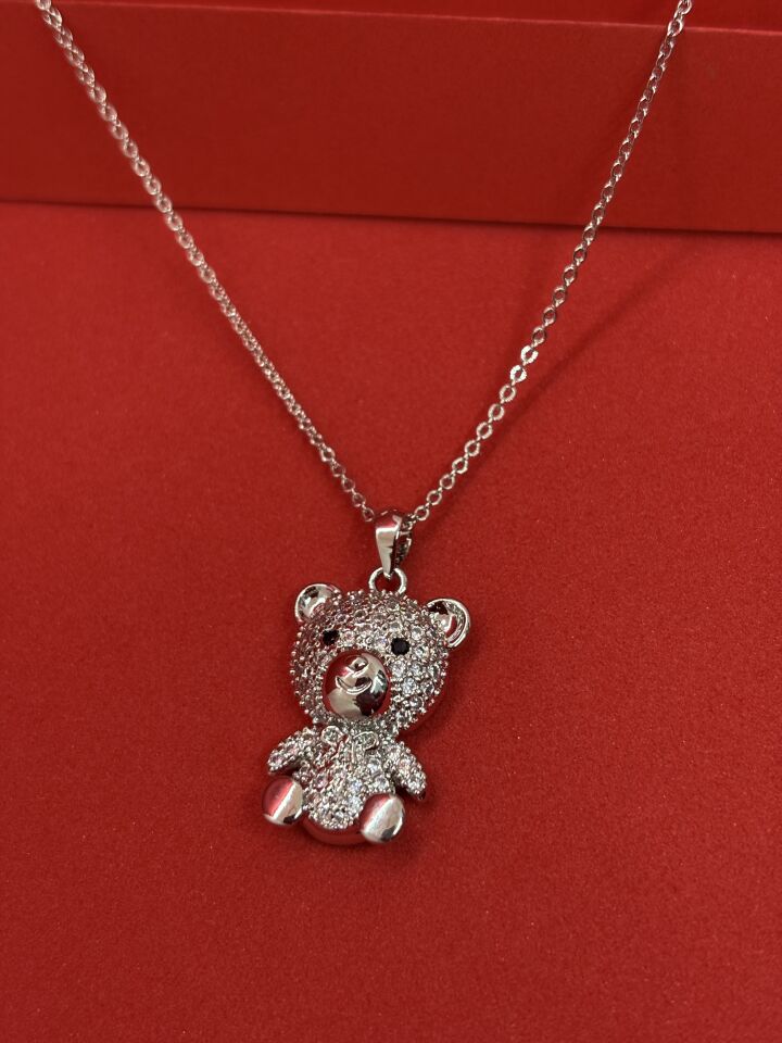 Zirkon Taşlı Ayıcık Kolye