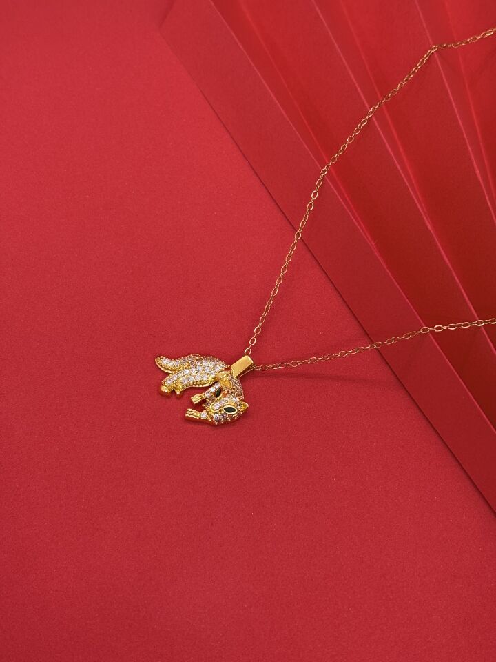 Zirkon Taşlı Kolye