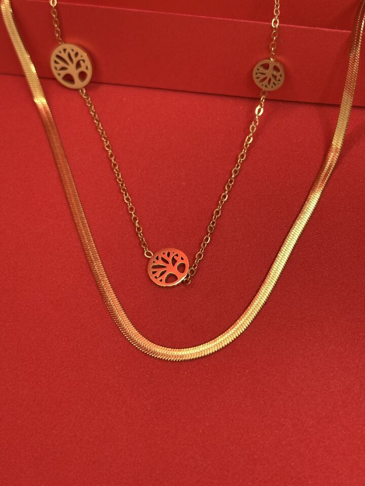 İkili Yaşam Ağacı Kolye