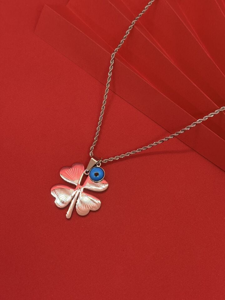 Büyük Boy Yonca Kolye