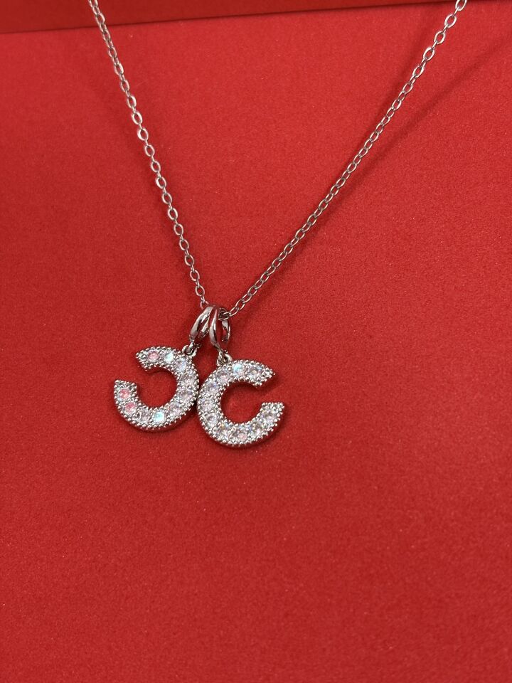 Zirkon Taşlı Gümüş Kolye