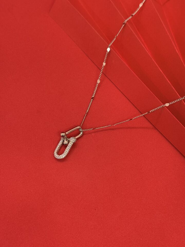 Halka Gümüş Kolye