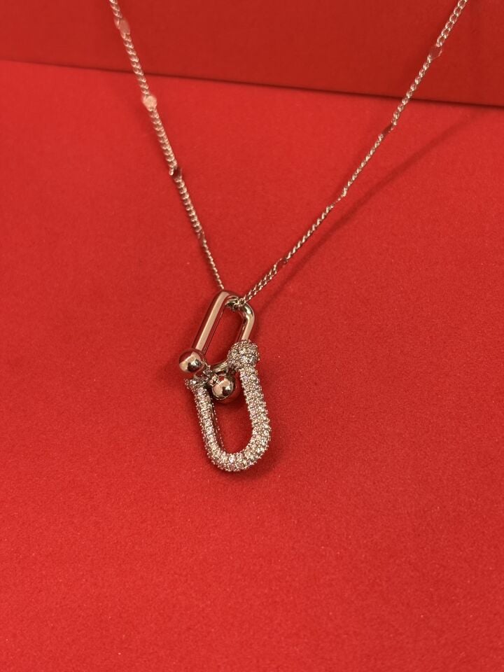 Halka Gümüş Kolye