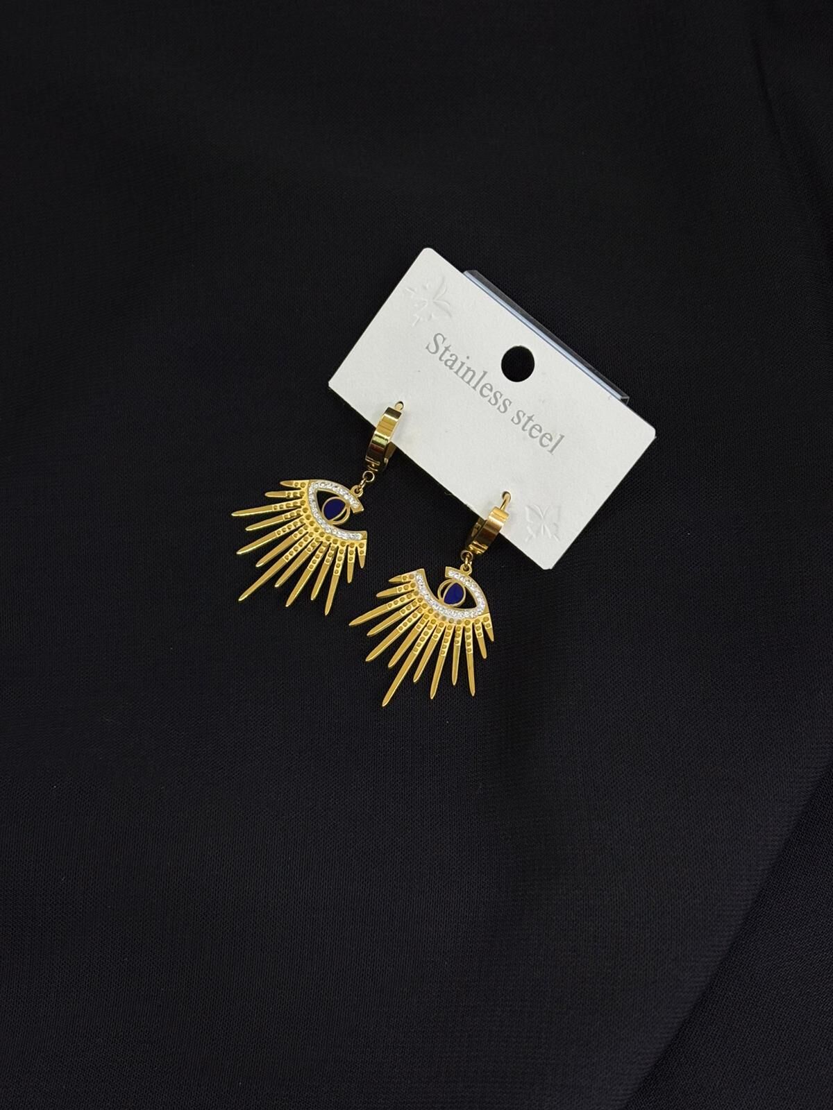 316L Çelik Gold Renk Göz Küpe