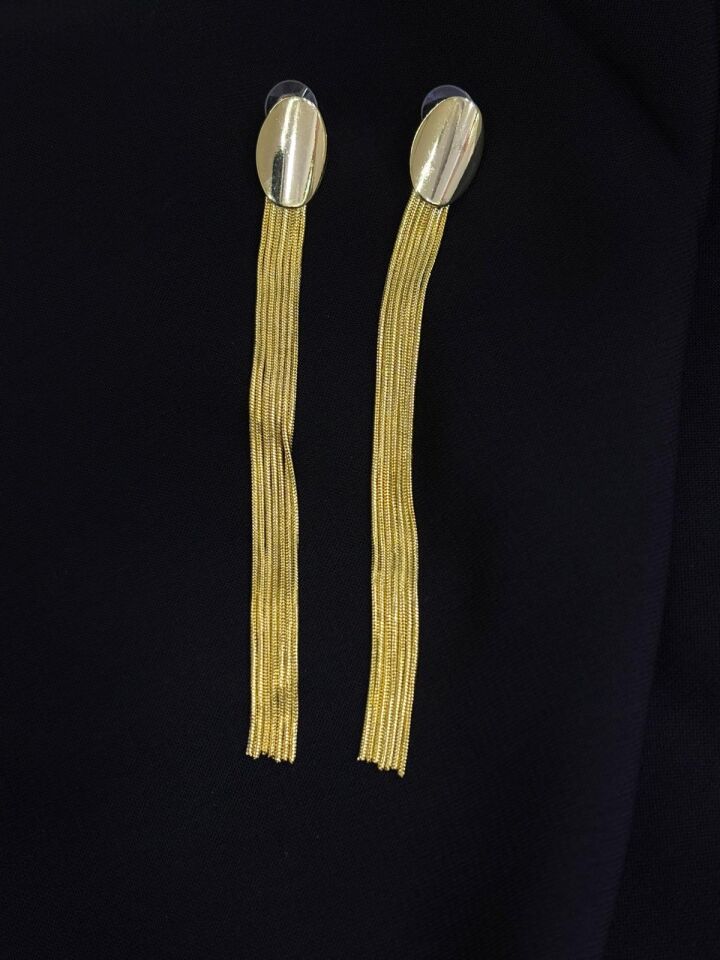 Luxury Gold Renk Kısaltılabilir Küpe