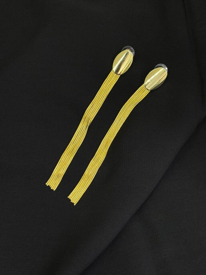 Luxury Gold Renk Kısaltılabilir Küpe