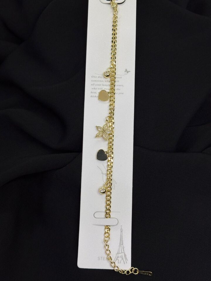316L Çelik Gold Renk Papatya Bileklik
