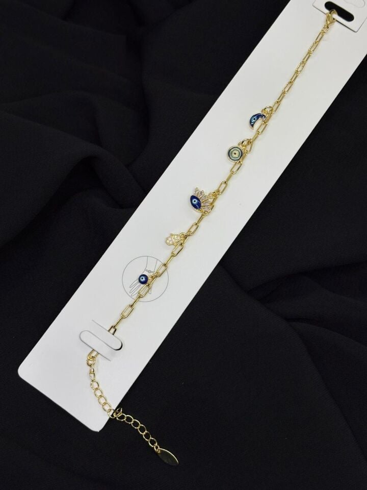 316L Çelik Gold Renk Nazar Göz Bileklik