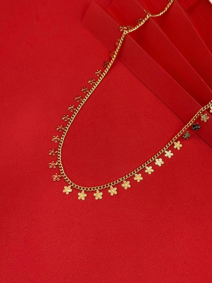 14K Gold Renk Kaplama Xuping Papatya Yolu Kolye