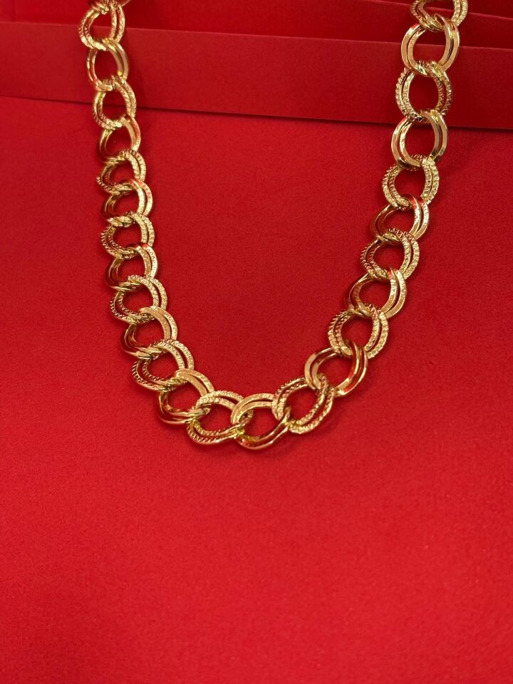 14K Gold Renk Kaplama Xuping Zincir Kolye