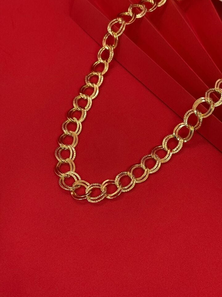 14K Gold Renk Kaplama Xuping Zincir Kolye