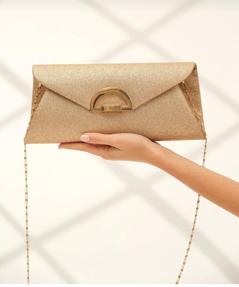 Kadın Simli Kum Abiye Çanta, Gece Çantası