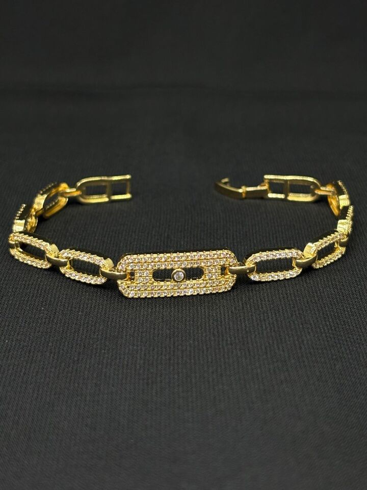 14K Gold Renk Xuping Zirkon Bileklik