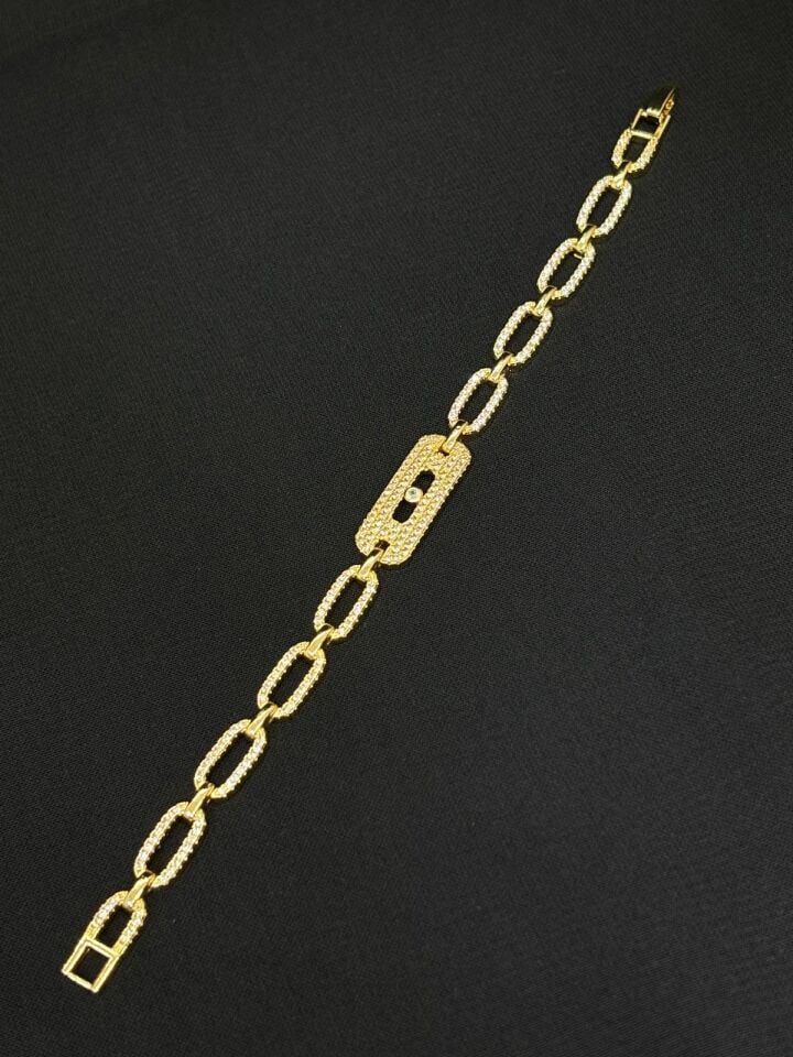 14K Gold Renk Xuping Zirkon Bileklik