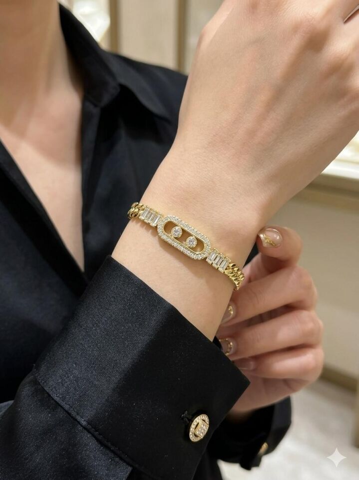 Melisa Takı & Aksesuar 14K Gold Renk Xuping Gurmet Taşlı Bileklik