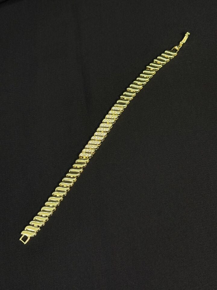 14K Gold Renk Xuping Gurmet Zirkon Bileklik