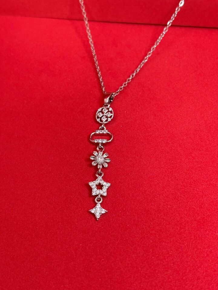 Melisa Takı & Aksesuar 316L Çelik Gümüş Renk Y Kolye