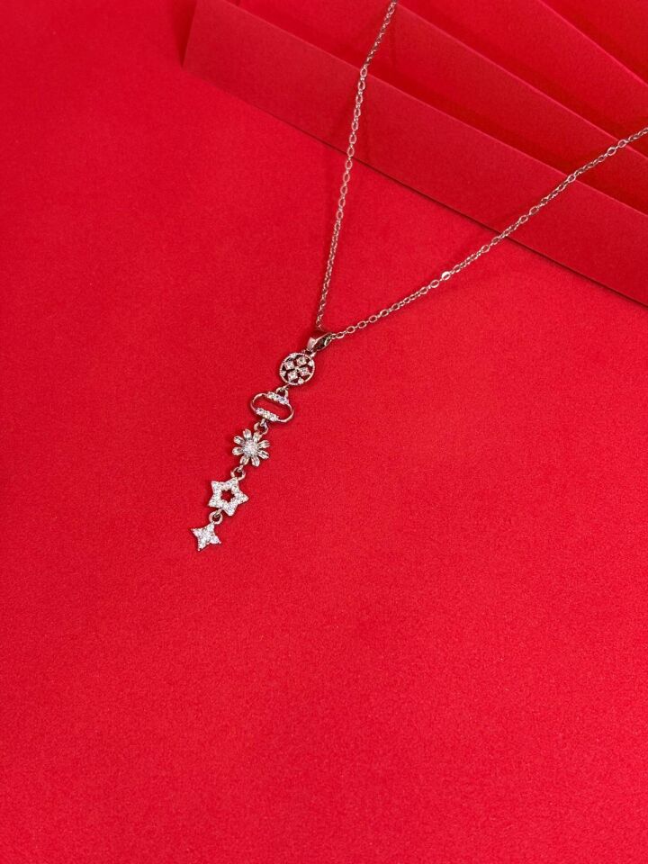 Melisa Takı & Aksesuar 316L Çelik Gümüş Renk Y Kolye