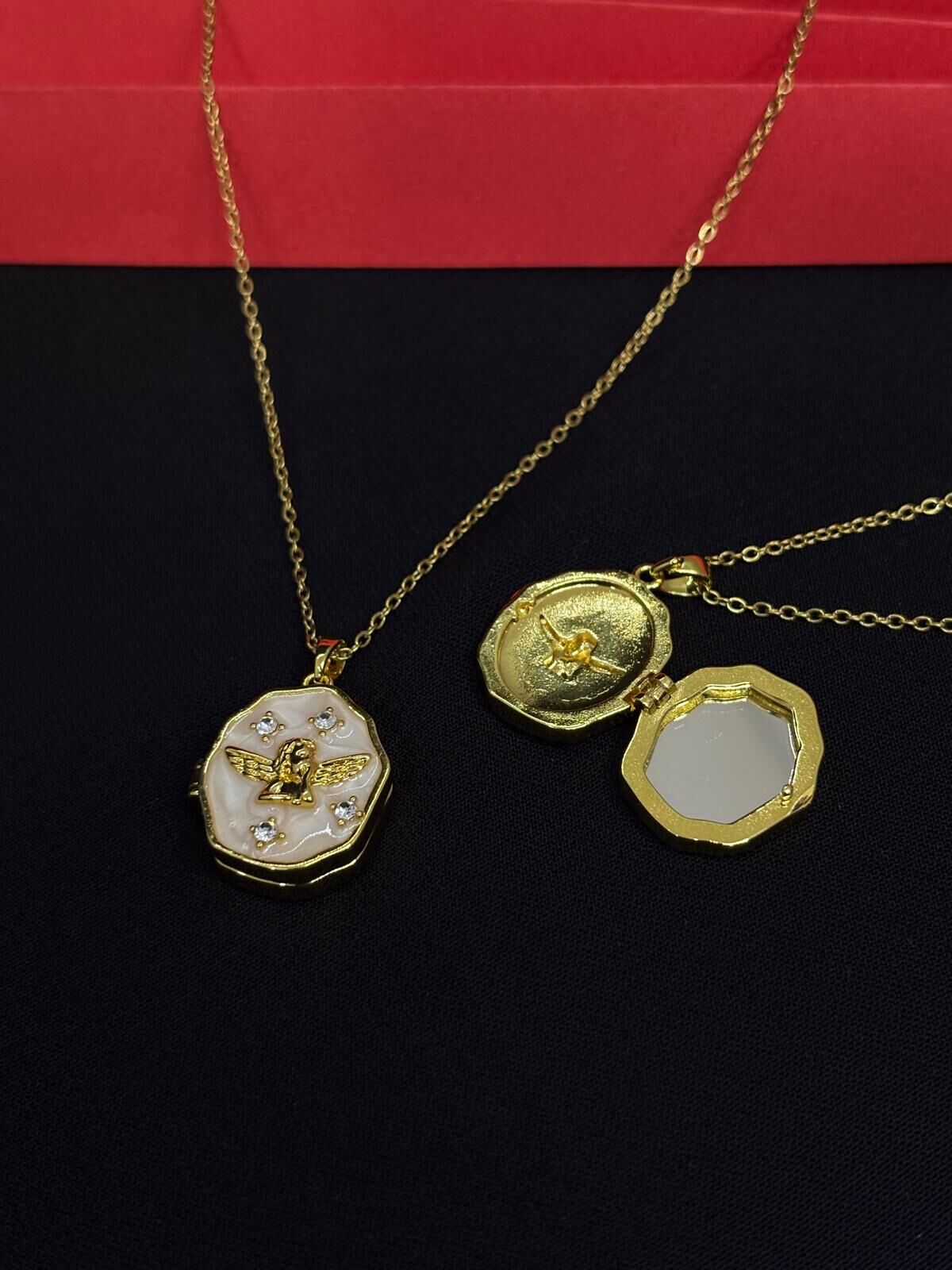 Melisa Takı & Aksesuar 316L Çelik Gold Renk Açılır Resimli Kolye (Fotoğraf eklenebilir)