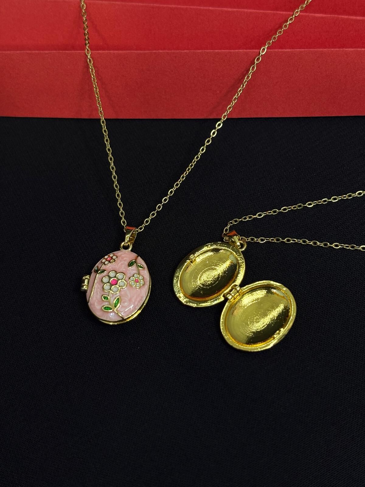 Melisa Takı & Aksesuar 316L Çelik Gold Renk Açılır Resimli Kolye (Fotoğraf eklenebilir)