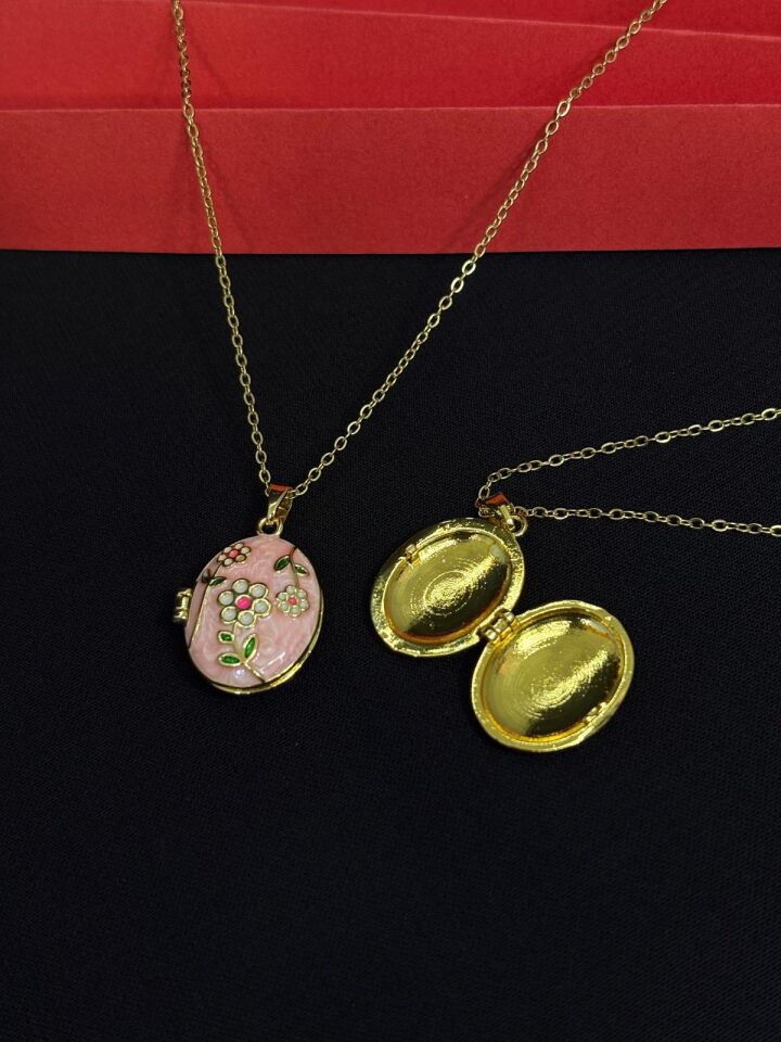 Melisa Takı & Aksesuar 316L Çelik Gold Renk Açılır Resimli Kolye (Fotoğraf eklenebilir)