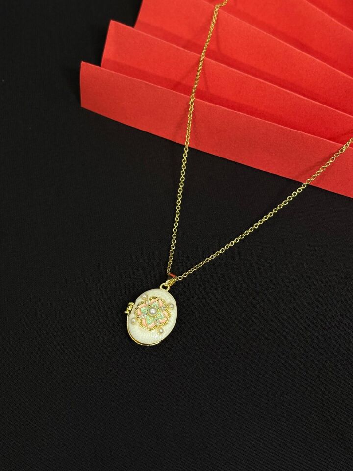 Melisa Takı & Aksesuar 316L Çelik Gold Renk Açılır Resimli Kolye (Fotoğraf eklenebilir)