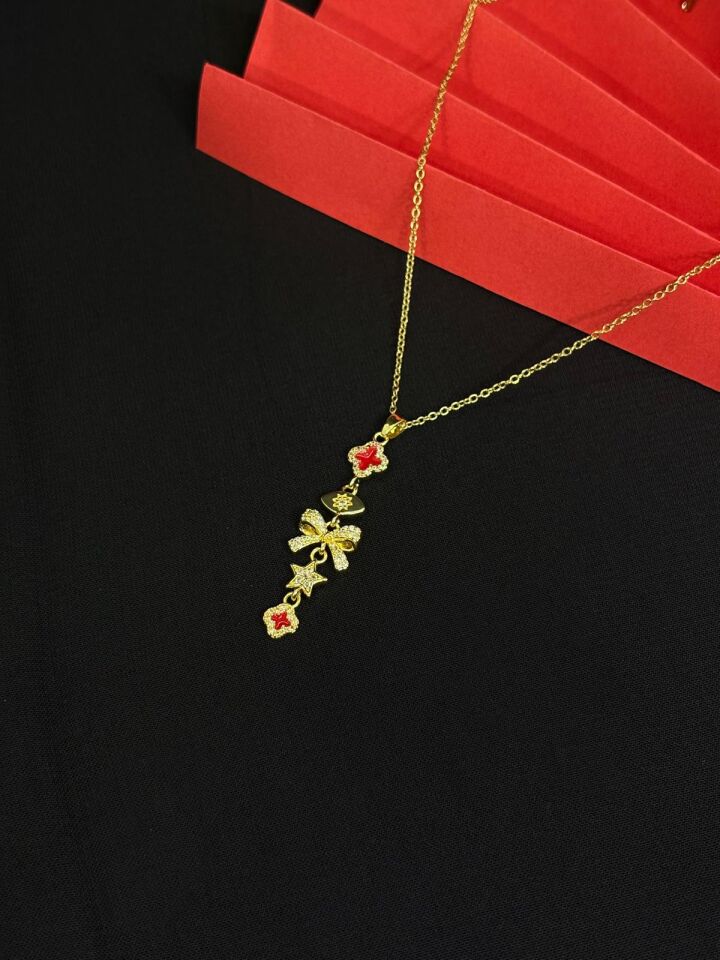 Melisa Takı & Aksesuar 316L Çelik Gold Renk Y Kolye