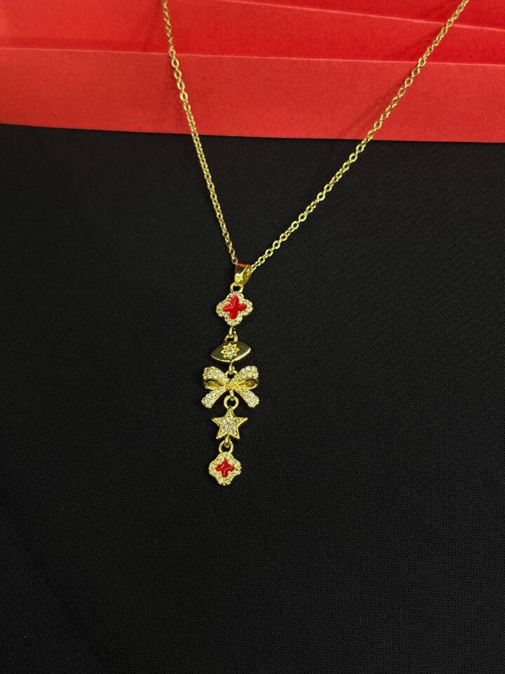 Melisa Takı & Aksesuar 316L Çelik Gold Renk Y Kolye