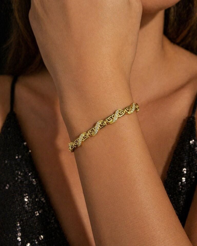 Melisa Takı & Aksesuar 14K Gold Renk Xuping Zirkon Taşlı Bileklik