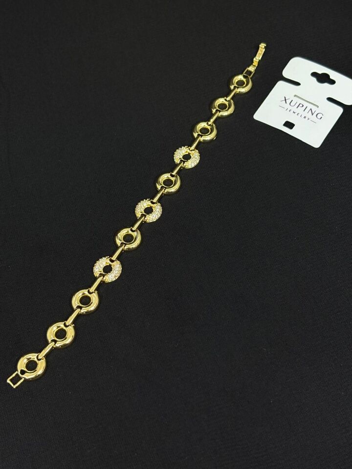 Melisa Takı & Aksesuar 14K Gold Renk Xuping  Halka Zirkon Taşlı Bileklik