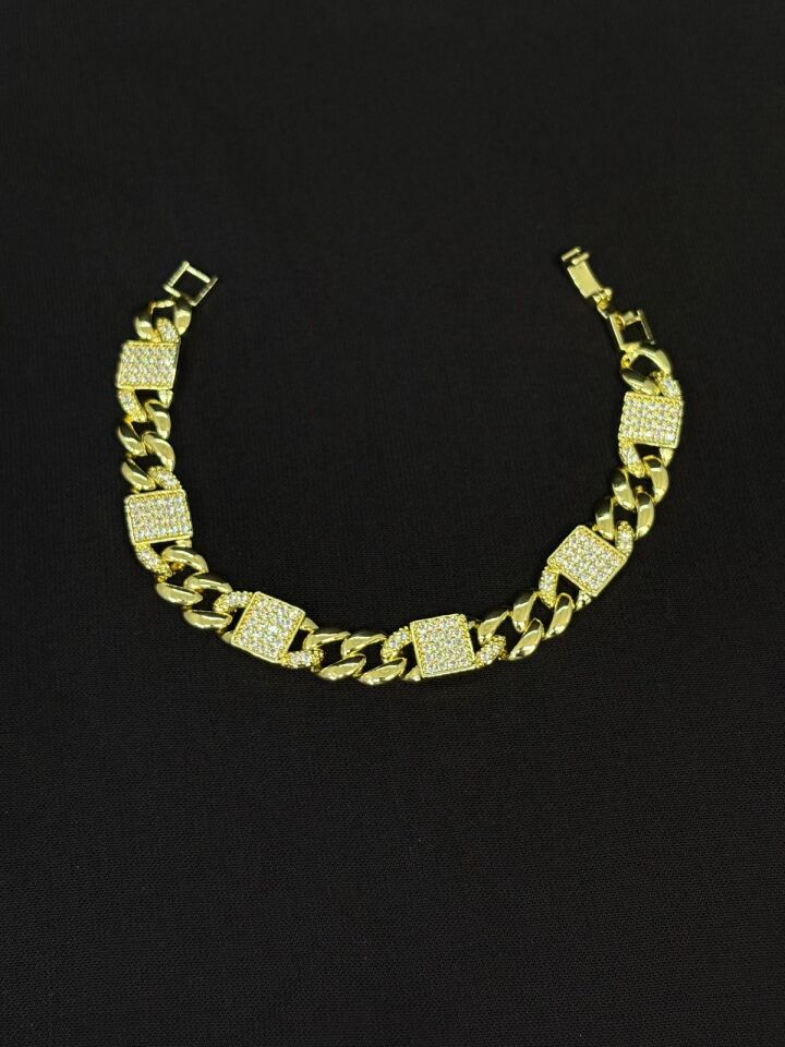 Melisa Takı & Aksesuar 14K Gold Renk Xuping Zirkon Taşlı Bileklik 19cm