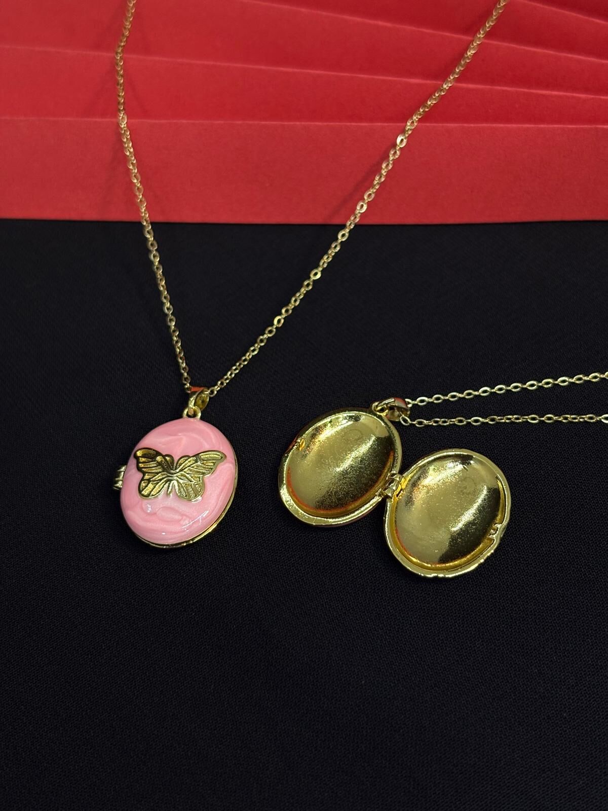 Melisa Takı & Aksesuar 316L Çelik Gold Renk Açılır Resimli Kolye (Fotoğraf eklenebilir)