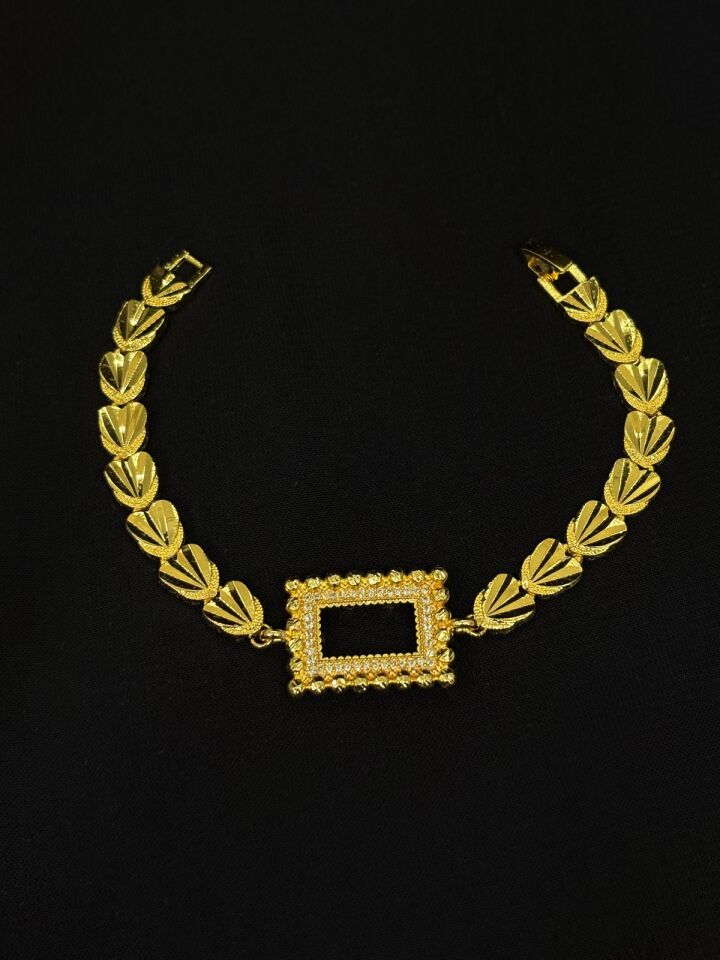 Melisa Takı & Aksesuar 24K Kaplama Gold Renk Gramlık Bileklik 20cm (ayarlanabilir)